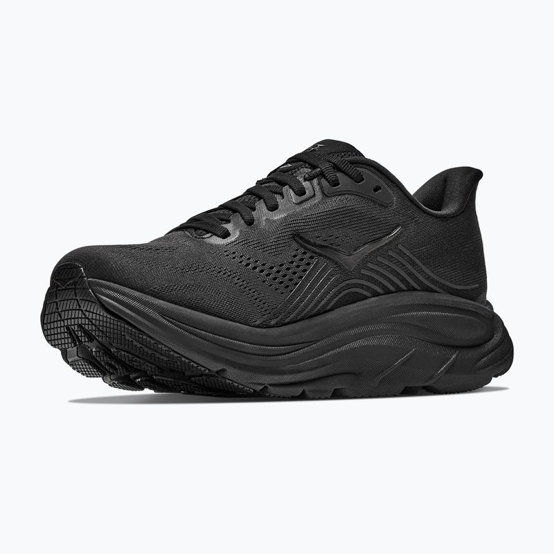 Női futópulóver HOKA Clifton 11 Wide black/black 4