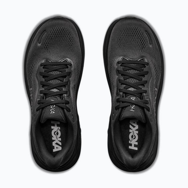Női futópulóver HOKA Clifton 11 Wide black/black 8