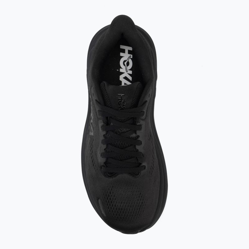 Női futópulóver HOKA Clifton 11 Wide black/black 5