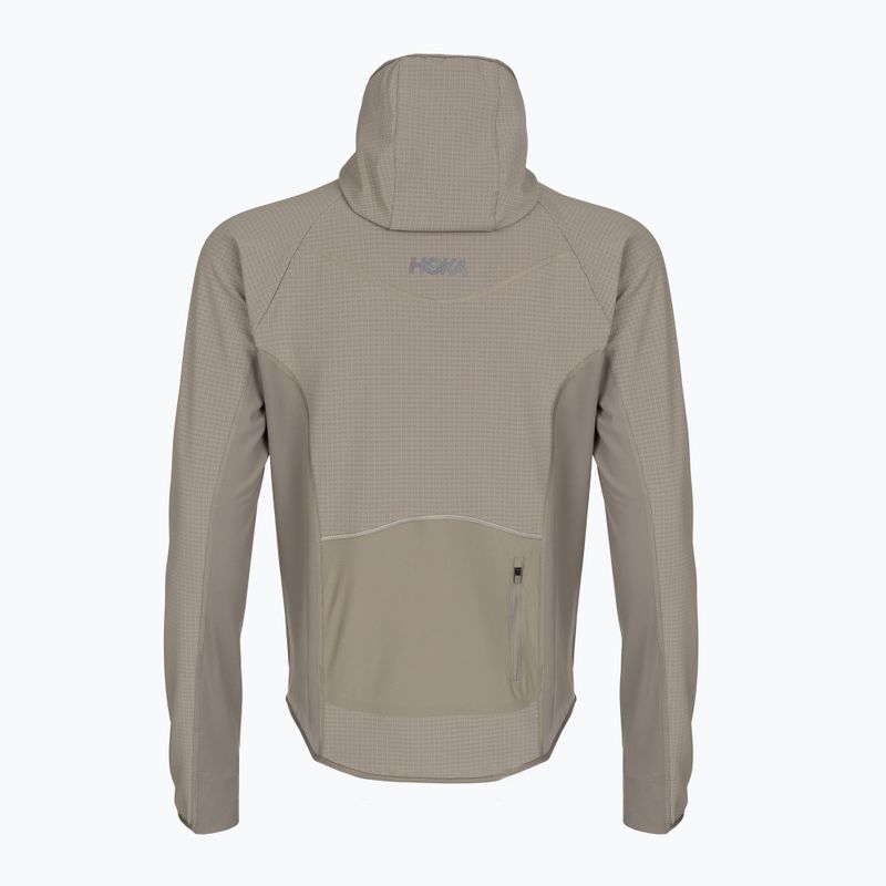 Férfi futókabát HOKA Sky Glow Half Zip pebble grey 2
