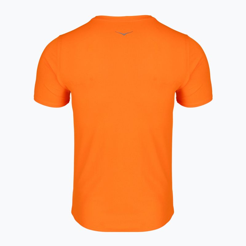 Férfi futó póló HOKA EveryRun Short Sleeve electric tangerine 2