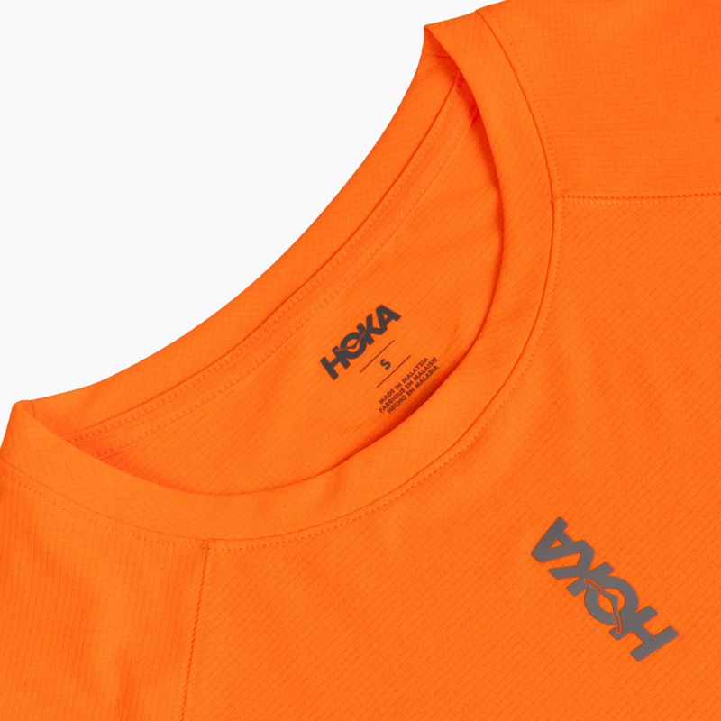 Férfi futó póló HOKA EveryRun Short Sleeve electric tangerine 3