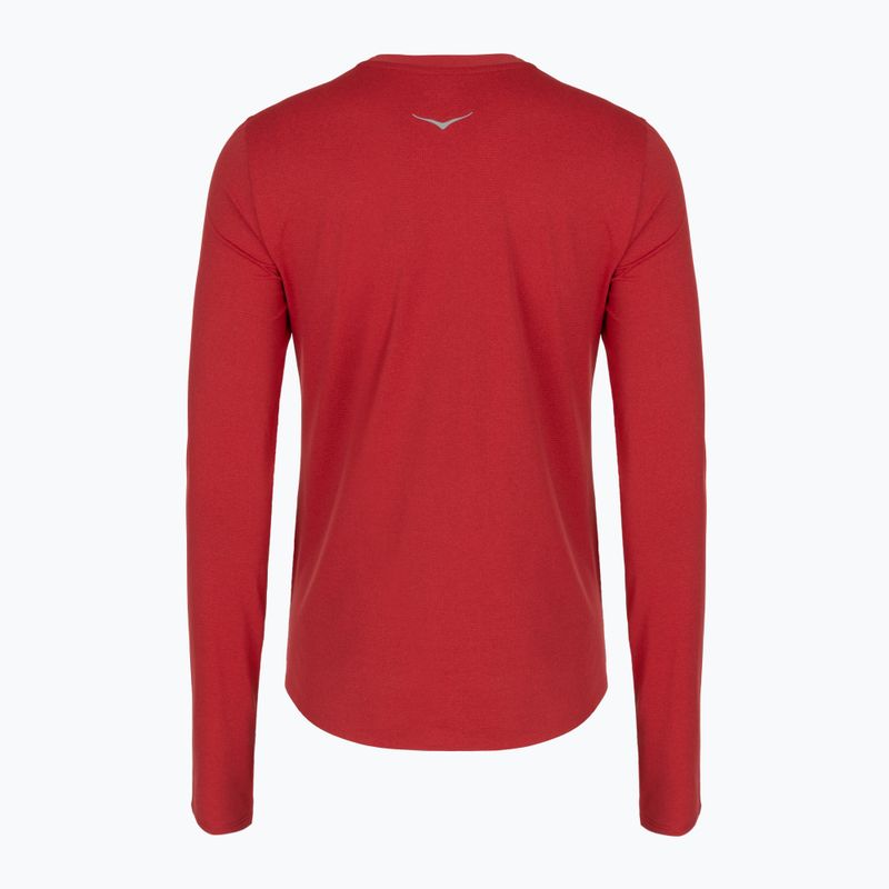 Női hosszú ujjú póló futáshoz HOKA EveryRun Long Sleeve red agate 2