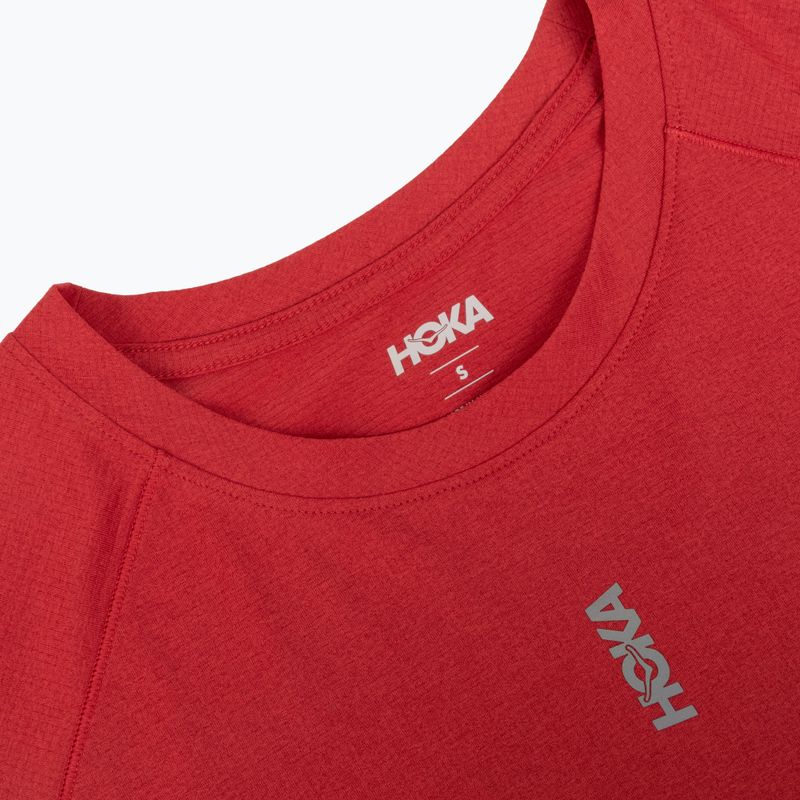Női hosszú ujjú póló futáshoz HOKA EveryRun Long Sleeve red agate 3