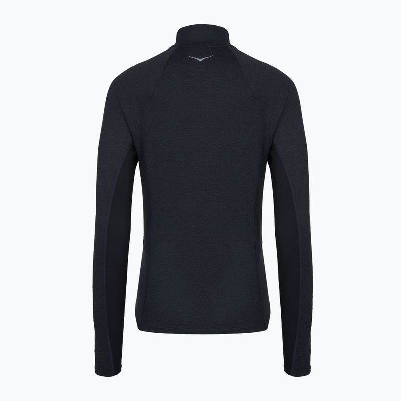 Női futópulóver HOKA Skyform Half Zip black heather 2