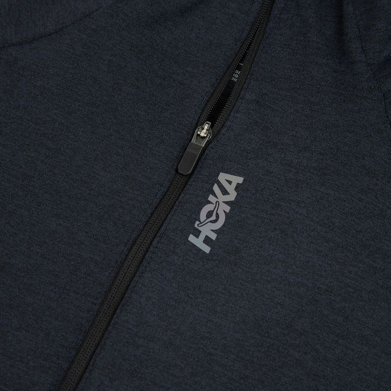 Női futópulóver HOKA Skyform Half Zip black heather 3