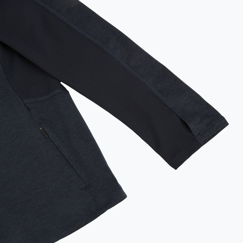 Női futópulóver HOKA Skyform Half Zip black heather 4