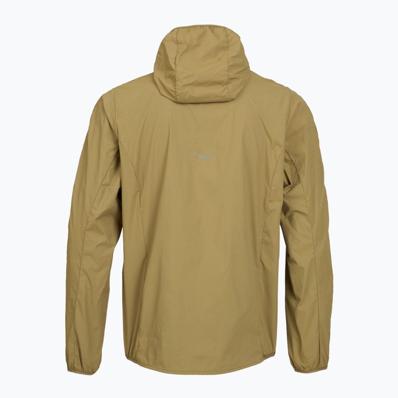Férfi futókabát HOKA Skyflow Wind Jacket caraway seed 2