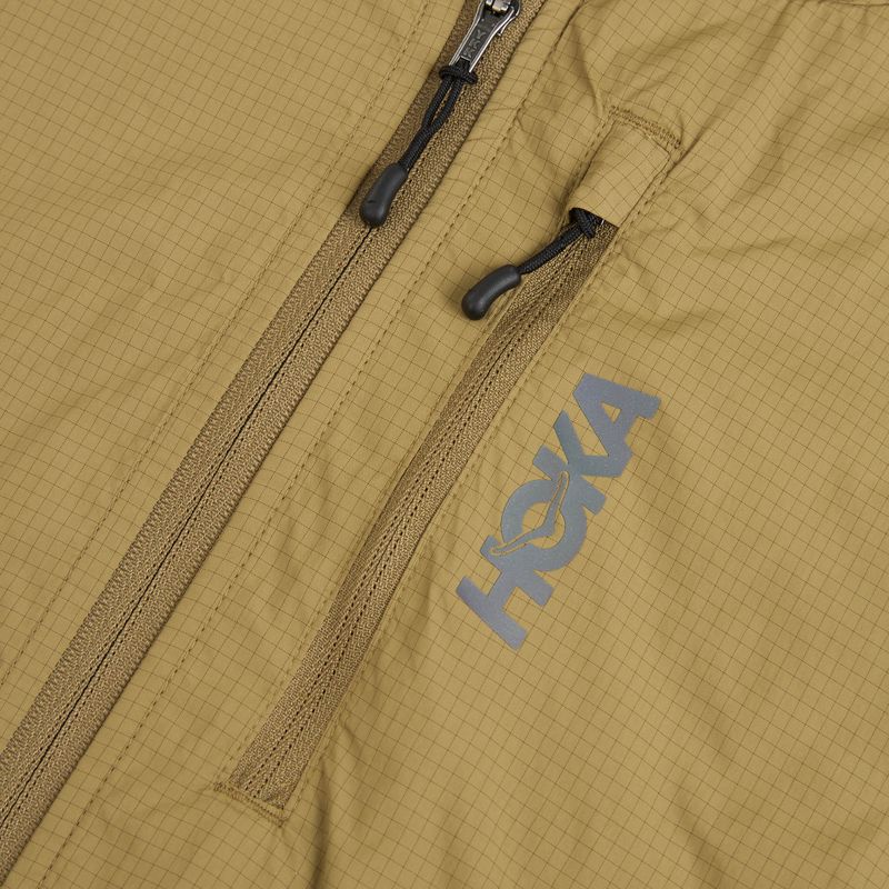 Férfi futókabát HOKA Skyflow Wind Jacket caraway seed 3