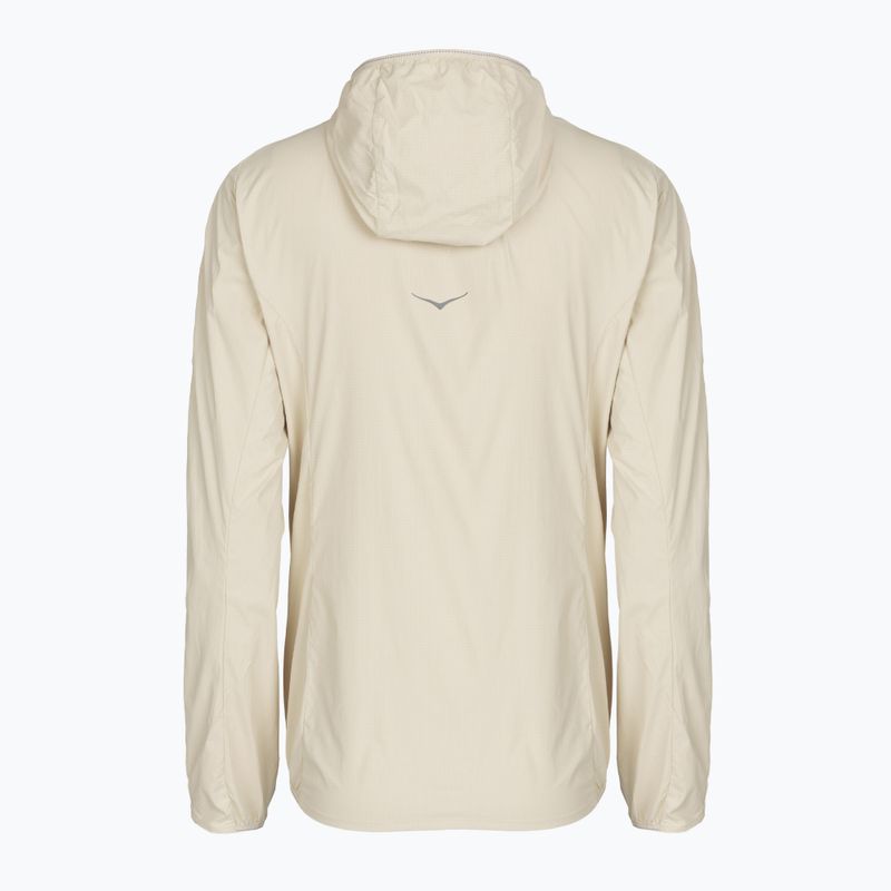Női futókabát HOKA Skyflow Wind Jacket oat milk 2