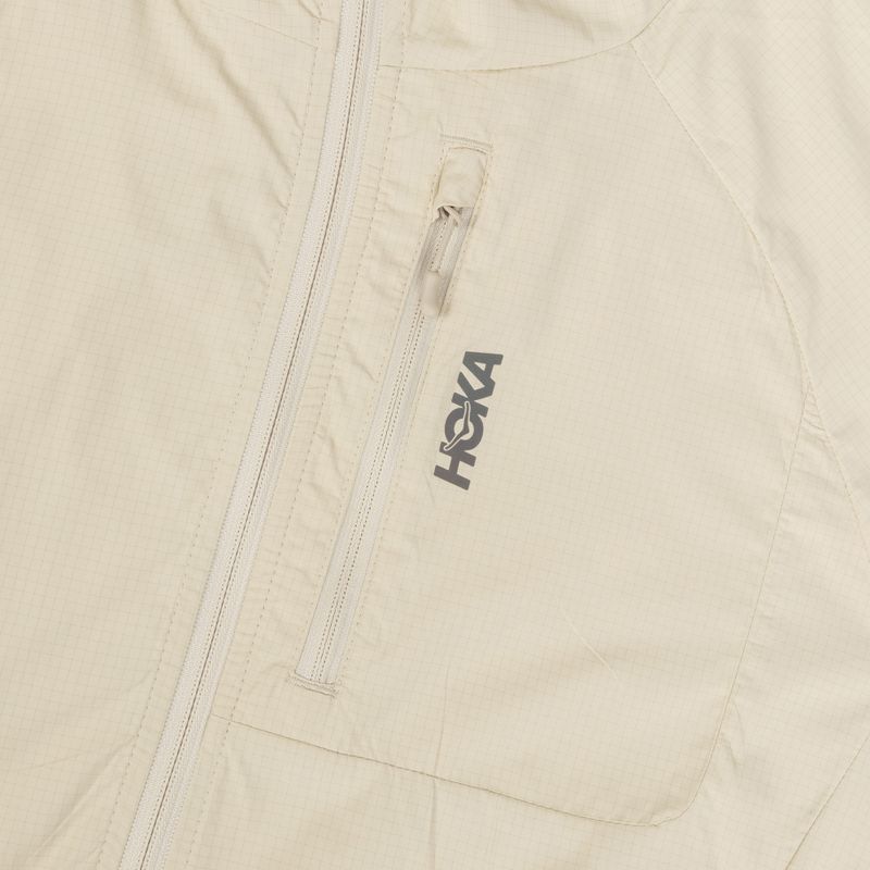 Női futókabát HOKA Skyflow Wind Jacket oat milk 3
