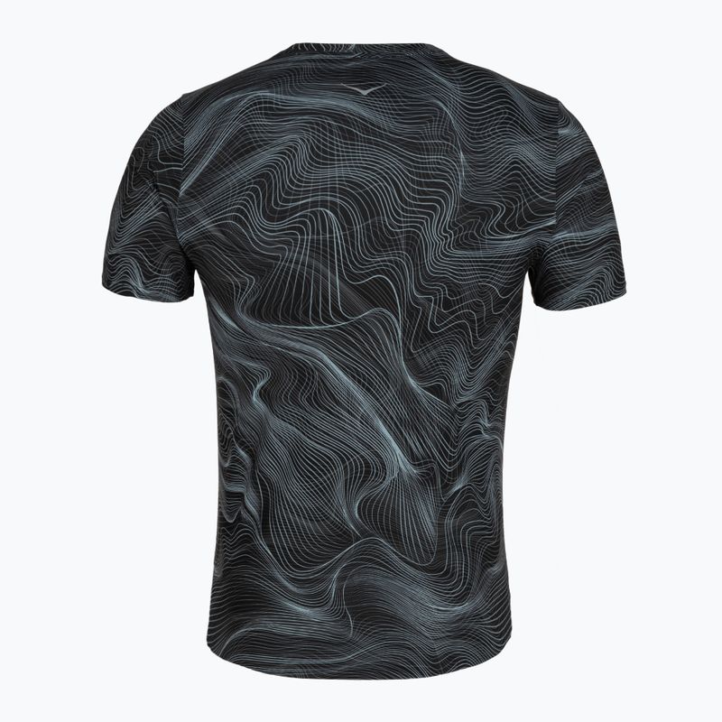 Férfi futó póló HOKA EveryRun CLF PRT black/white 2