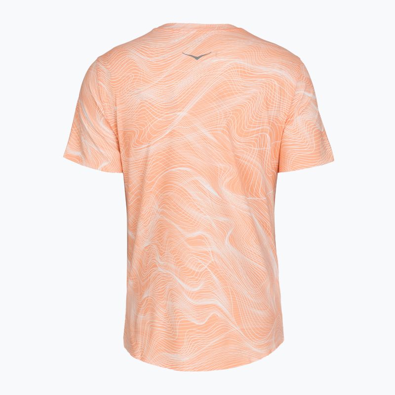Női futó póló HOKA EveryRun CLF PRT sunstone print 2