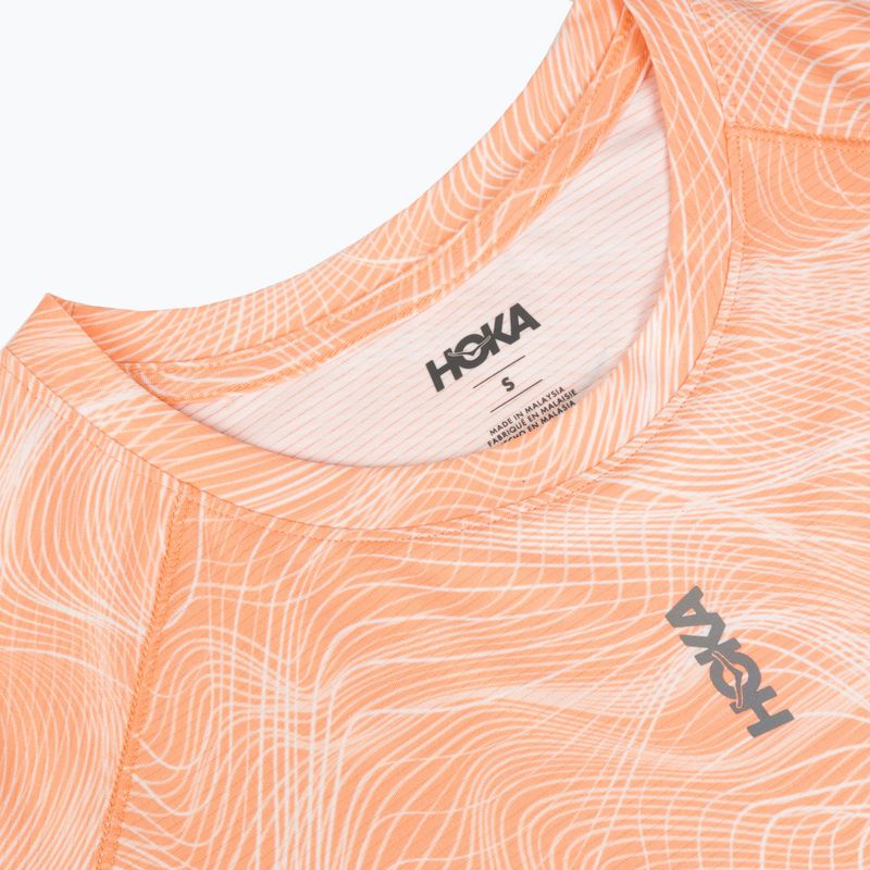 Női futó póló HOKA EveryRun CLF PRT sunstone print 3