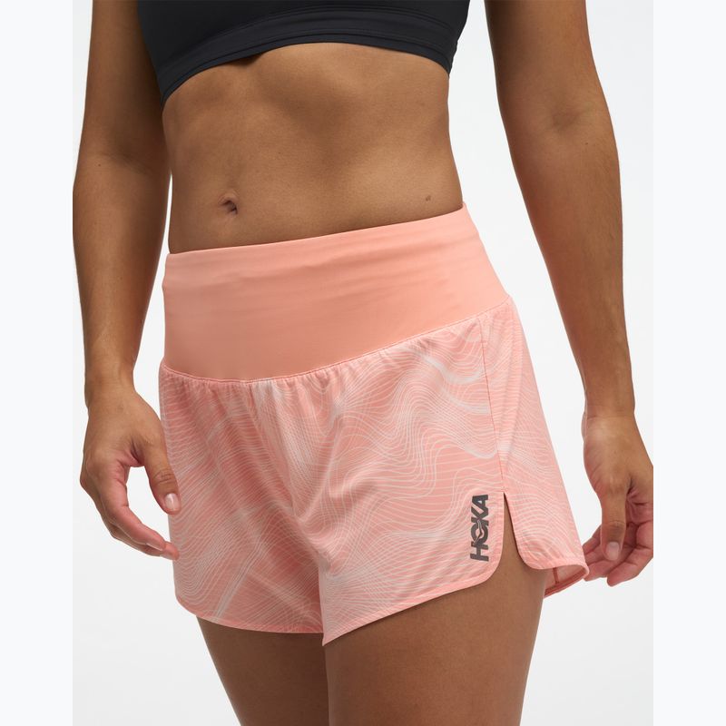 Női futónadrág HOKA Glide Short 3.5" CLF PRT sunstone print 4