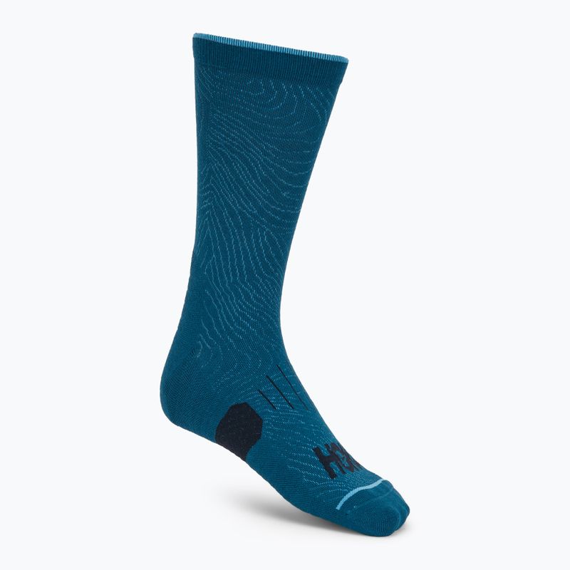 Zokni Hoka Crew Run Sock 3-pack hazy blue/soft cobalt/night glow blue 3