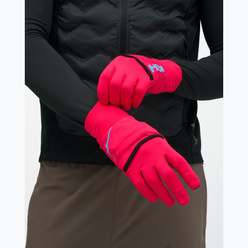 Futókesztyűk HOKA Coldsnap Fleece Gloves cerise 3