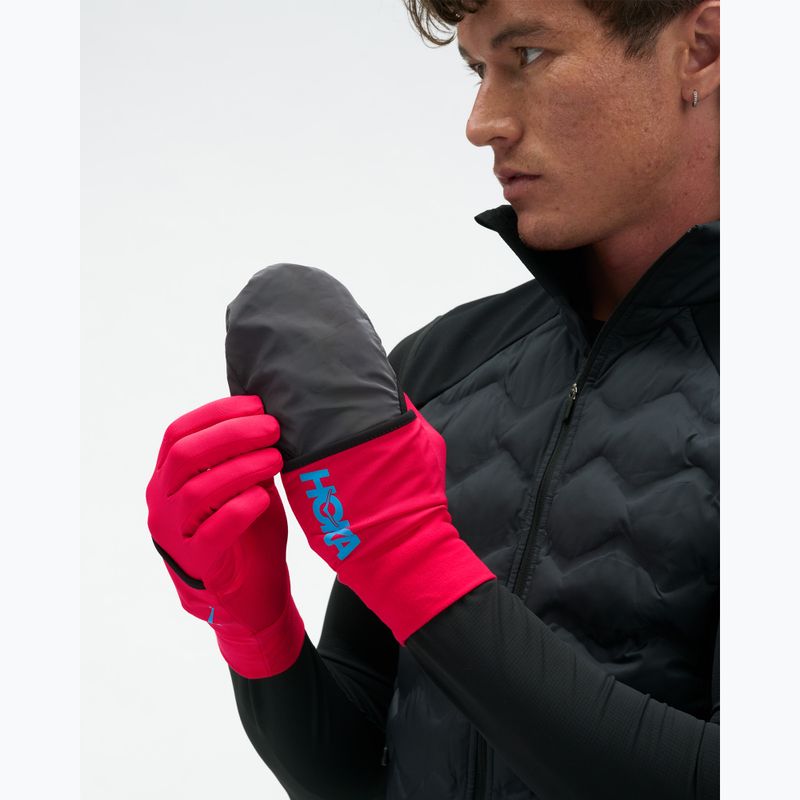 Futókesztyűk HOKA Coldsnap Fleece Gloves cerise 4
