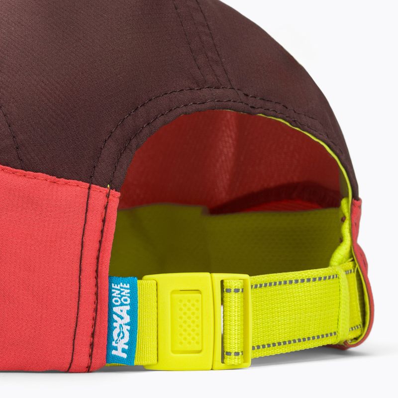 Ellenzős sapka HOKA Run Hat deep mauve/red agate 4