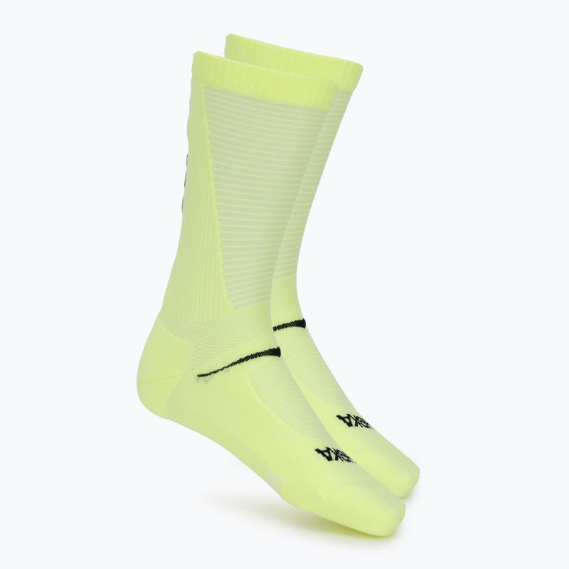 Férfi zokni HOKA Race Day Crew Sock neon yuzu