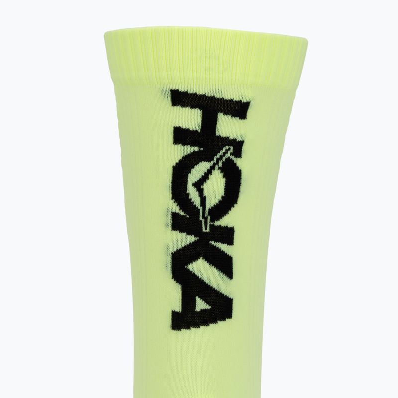 Férfi zokni HOKA Race Day Crew Sock neon yuzu 3