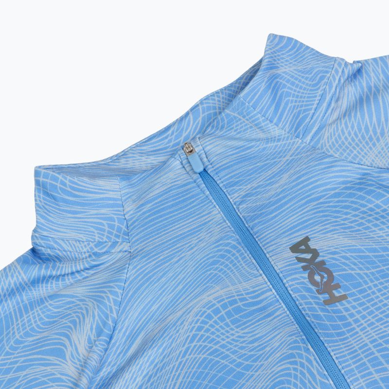 Férfi futópulóver HOKA Skyform Half Zip CLF PRT mineral blue 3