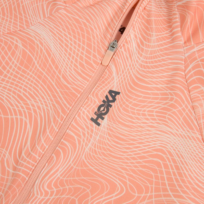 Női futópulóver HOKA Skyform Half Zip CLF PRT sunstone print 3