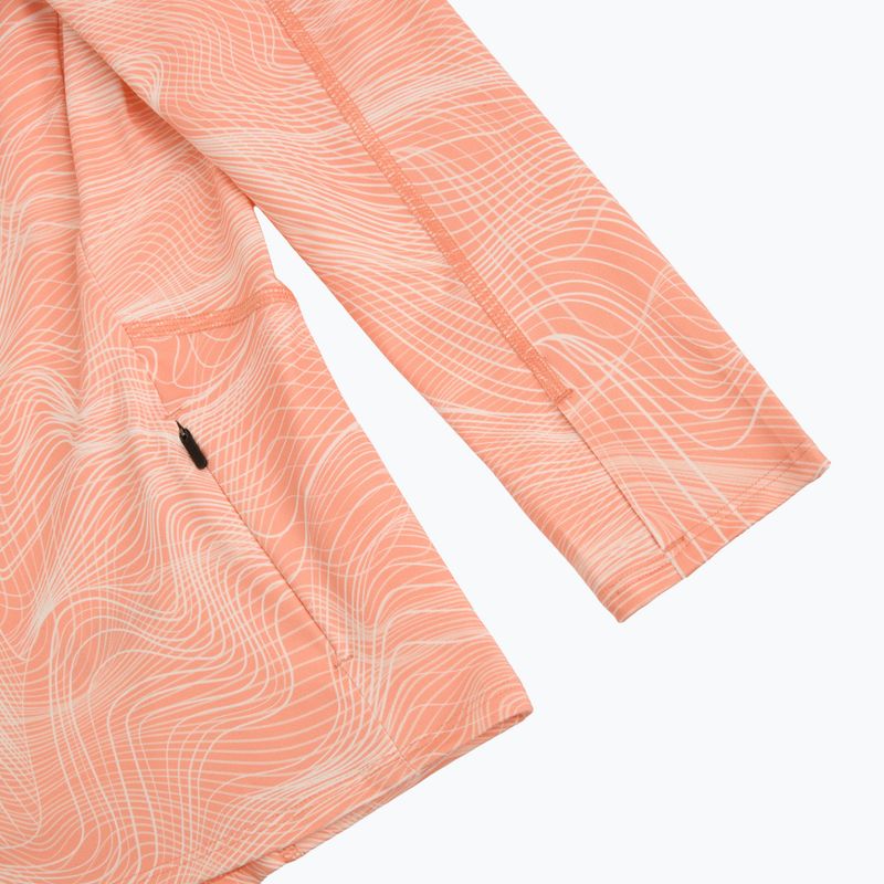 Női futópulóver HOKA Skyform Half Zip CLF PRT sunstone print 4