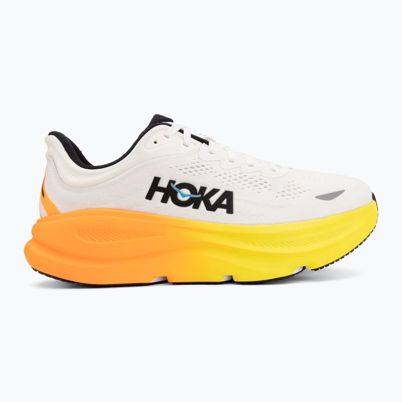 Férfi futócipők HOKA Bondi 9 white/neon tangerine 2