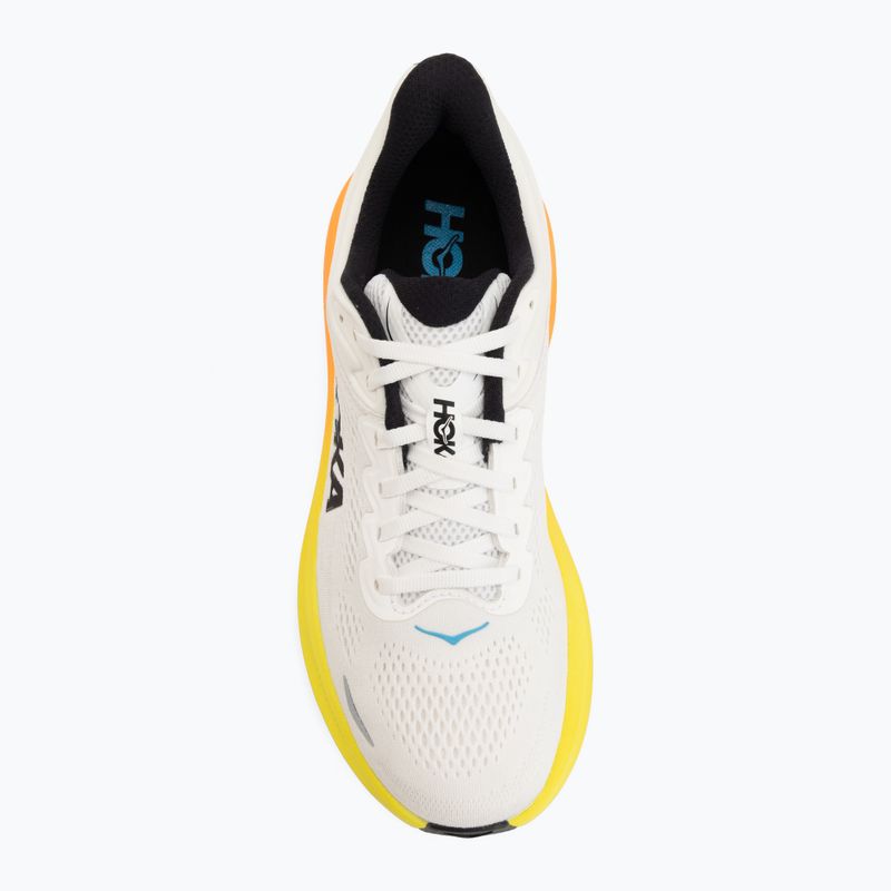 Férfi futócipők HOKA Bondi 9 white/neon tangerine 5