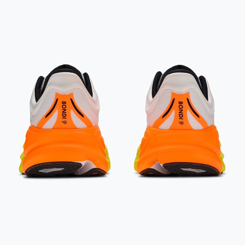 Férfi futócipők HOKA Bondi 9 white/neon tangerine 4