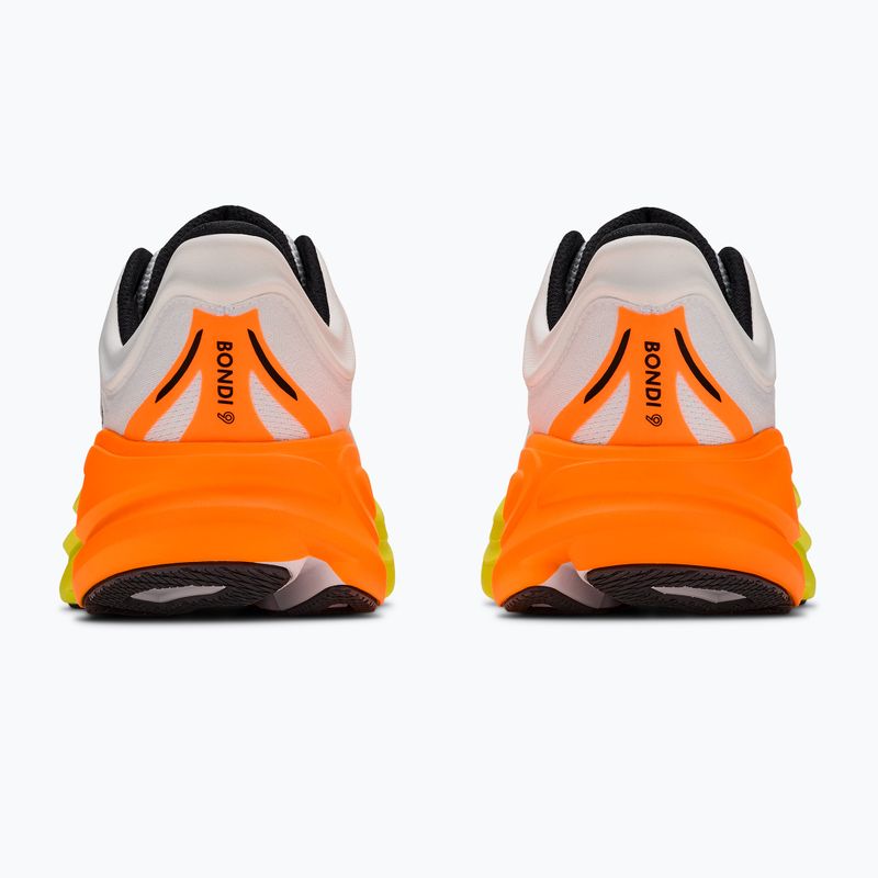 Férfi futócipők HOKA Bondi 9 Wide white/neon tangerine 4