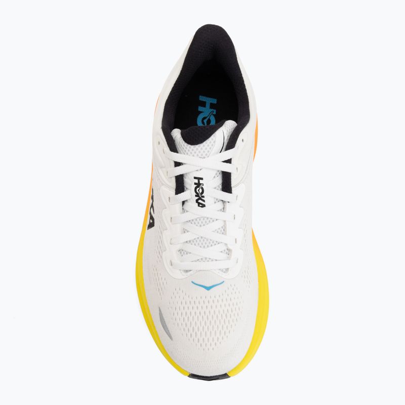 Férfi futócipők HOKA Bondi 9 Wide white/neon tangerine 5