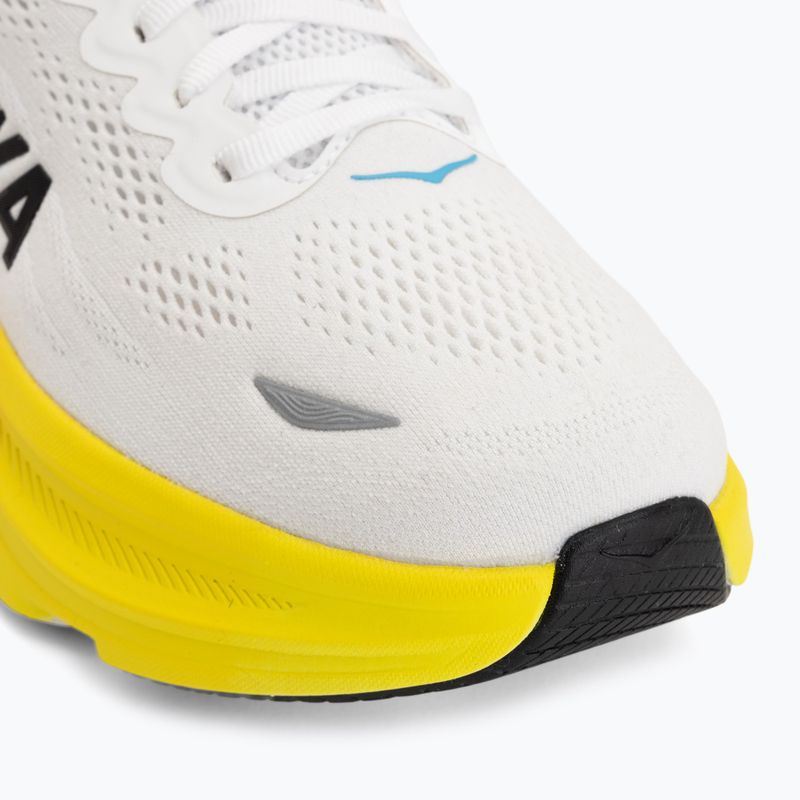 Férfi futócipők HOKA Bondi 9 Wide white/neon tangerine 7