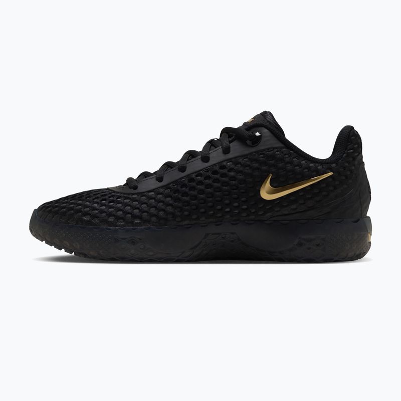 Férfi kosárlabda cipő Nike LeBron Witness X black/black/iron grey/metallic gold 2