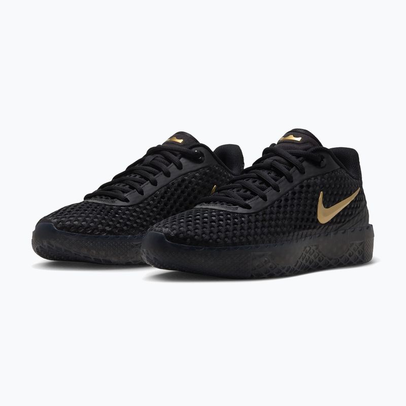 Férfi kosárlabda cipő Nike LeBron Witness X black/black/iron grey/metallic gold 3