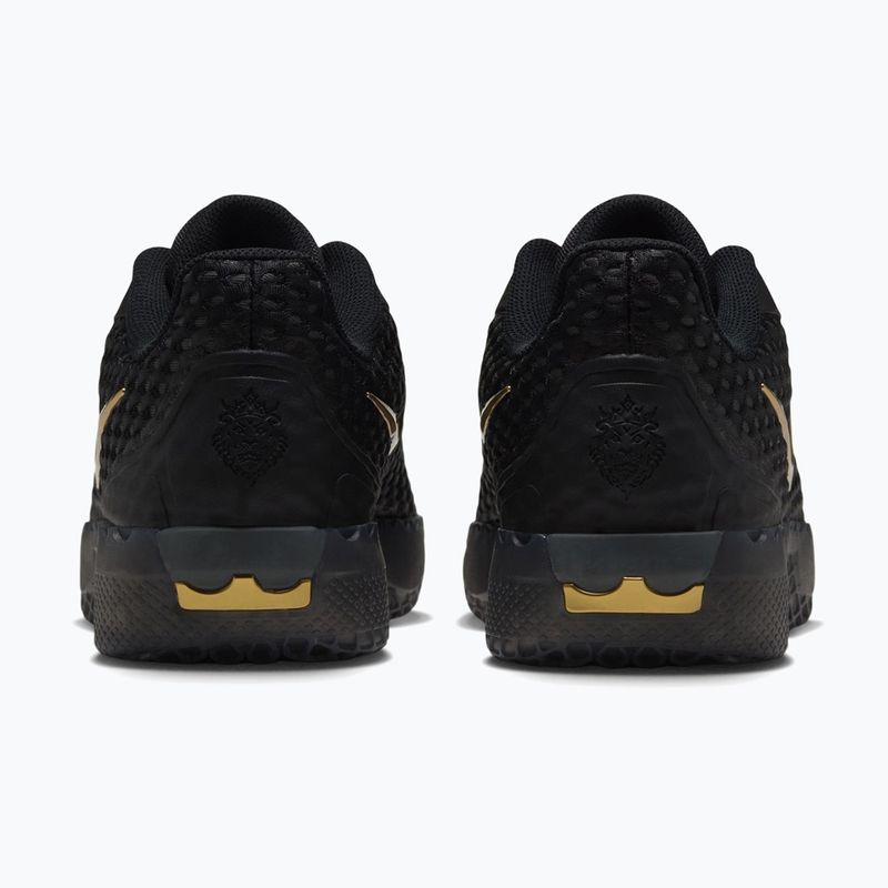 Férfi kosárlabda cipő Nike LeBron Witness X black/black/iron grey/metallic gold 4