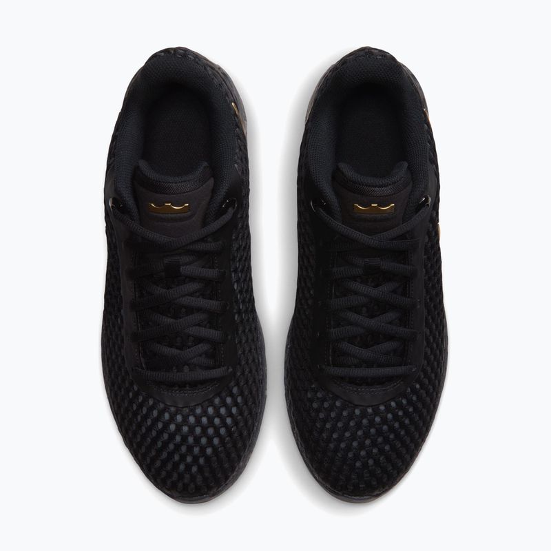 Férfi kosárlabda cipő Nike LeBron Witness X black/black/iron grey/metallic gold 5