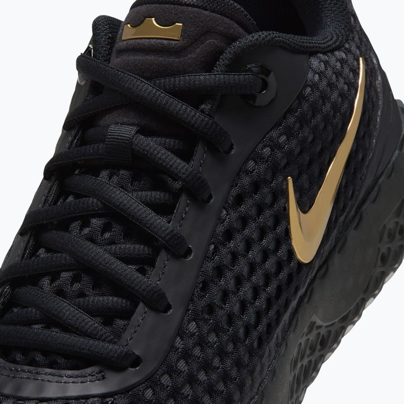 Férfi kosárlabda cipő Nike LeBron Witness X black/black/iron grey/metallic gold 6