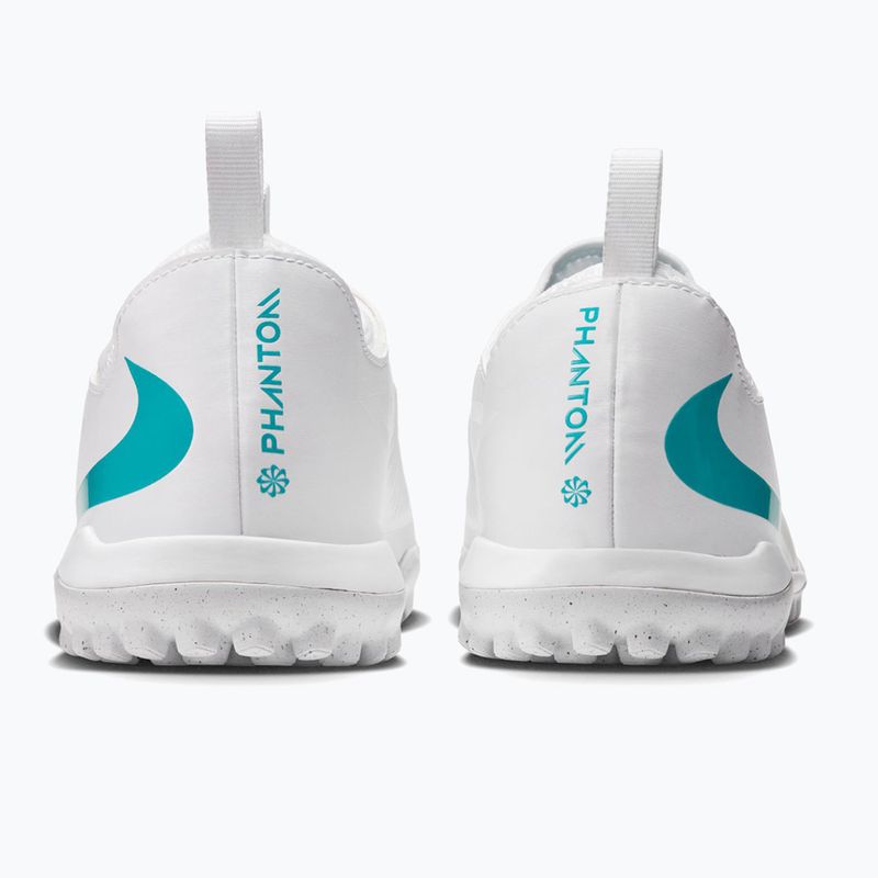 Gyermek focicipők Nike Phantom 6 Low Academy Jr TF white/white/dusty cactus 2