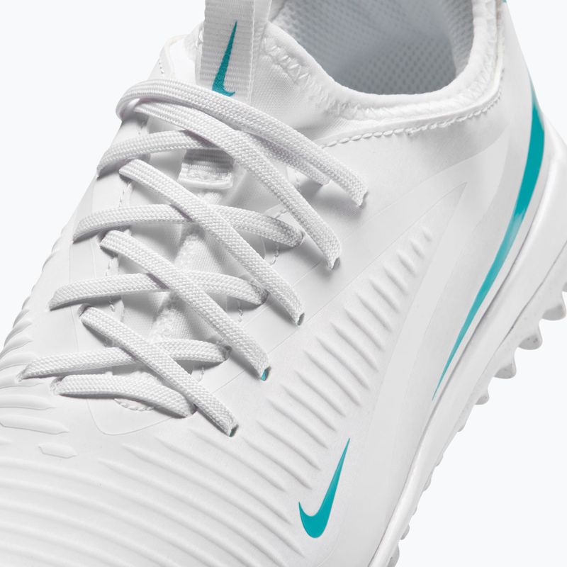 Gyermek focicipők Nike Phantom 6 Low Academy Jr TF white/white/dusty cactus 5