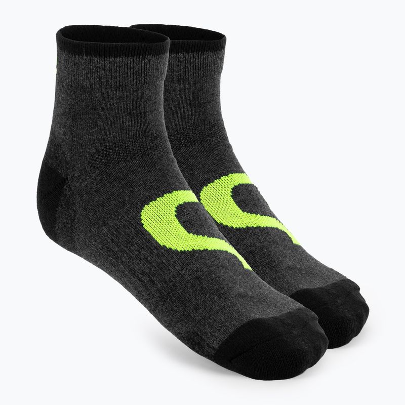 Teniszzokni Evoq Trainer grafit/fekete/sárga