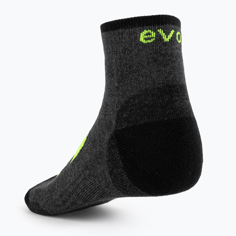 Teniszzokni Evoq Trainer grafit/fekete/sárga 2