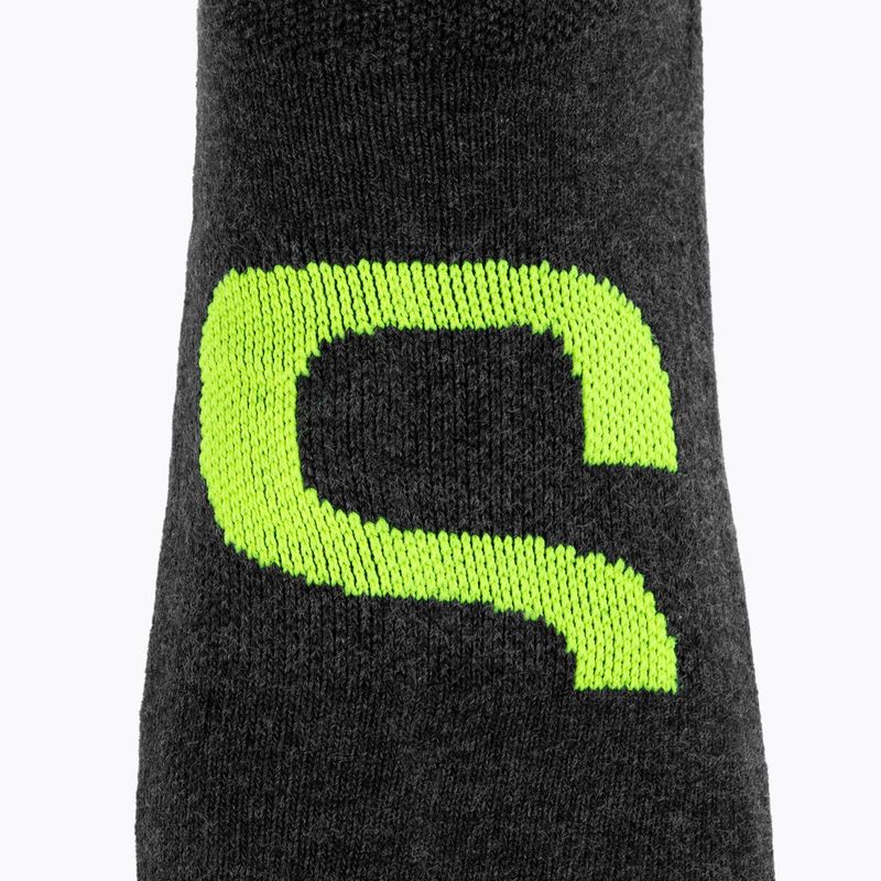 Teniszzokni Evoq Trainer grafit/fekete/sárga 3
