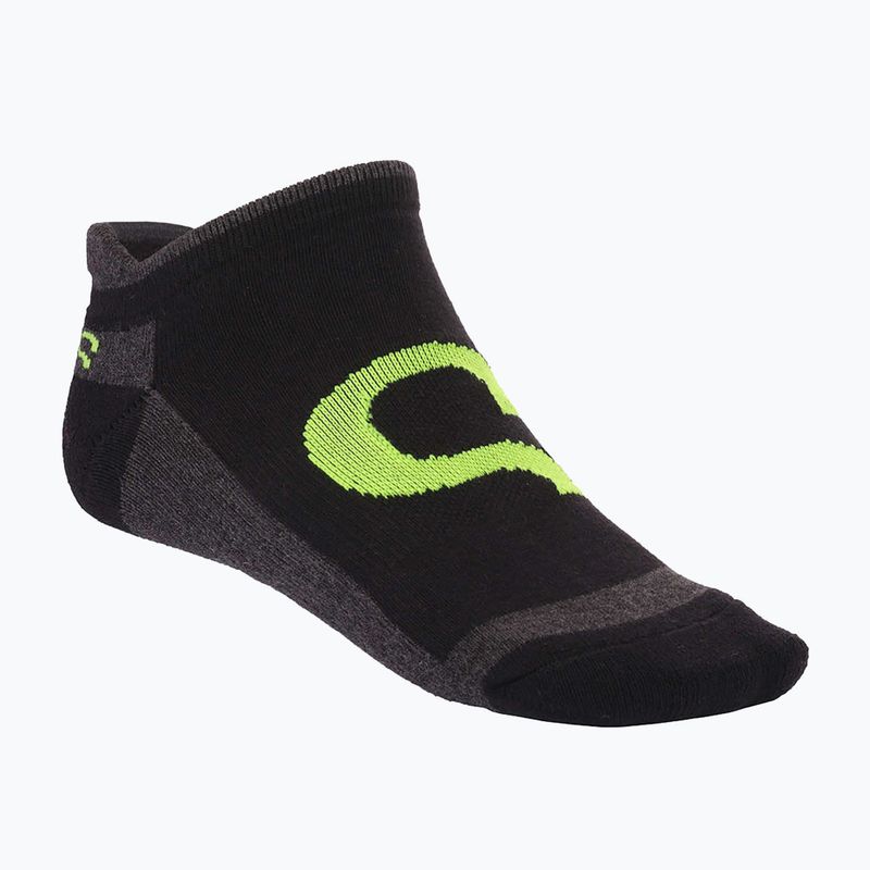 Teniszzokni Evoq Ankle grafit/fekete/sárga 4