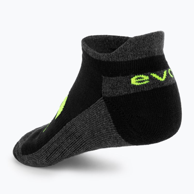 Teniszzokni Evoq Ankle grafit/fekete/sárga 2