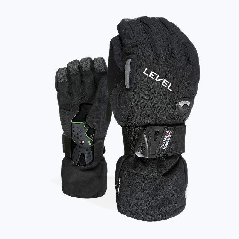 Férfi snowboard kesztyű Level Half Pipe Gore Tex fekete 1011 7