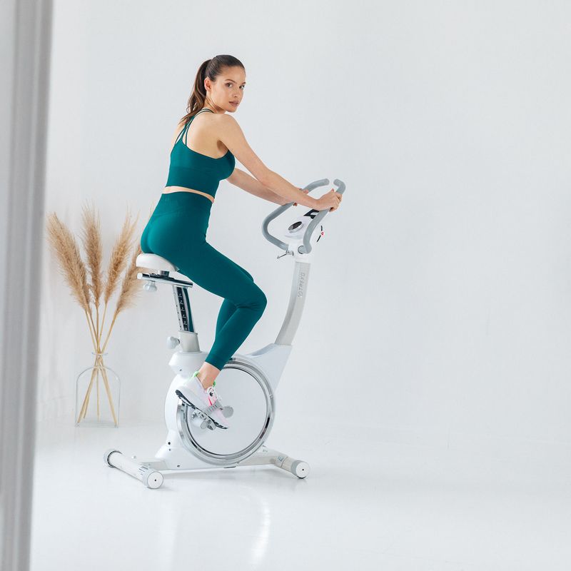 TREXO álló kerékpár fehér EB300 17