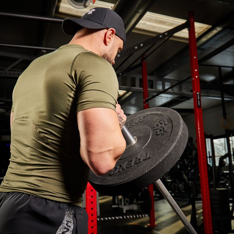 XTREXO fekete bumper olimpiai súlytárcsa 10 kg TRX-BMP010 9