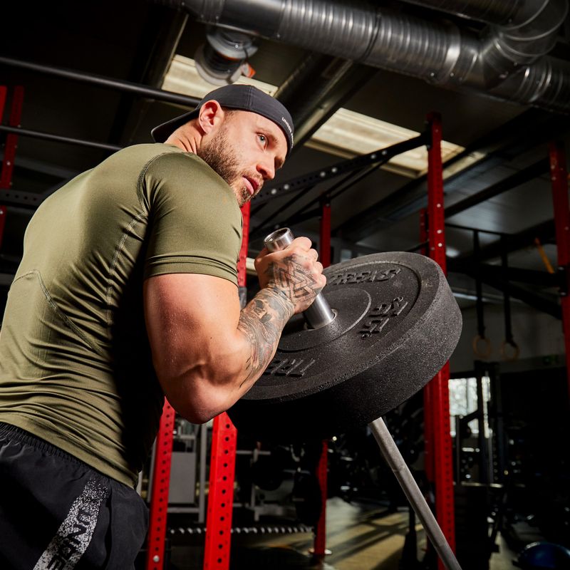 XTREXO fekete bumper olimpiai súlytárcsa 15 kg TRX-BMP015 6